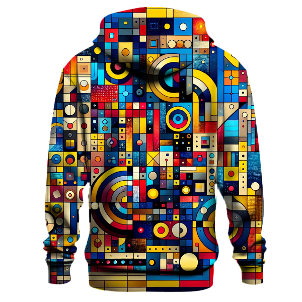 Funky Colorful Geometric Shapes Hoodie
