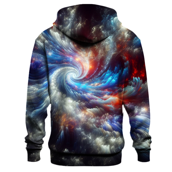 Radiant Cosmic Swirls Hoodie