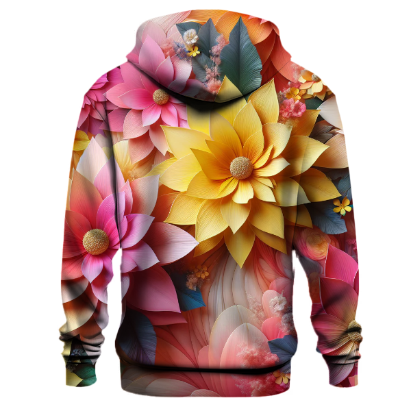 Bold Flower Burst Hoodie
