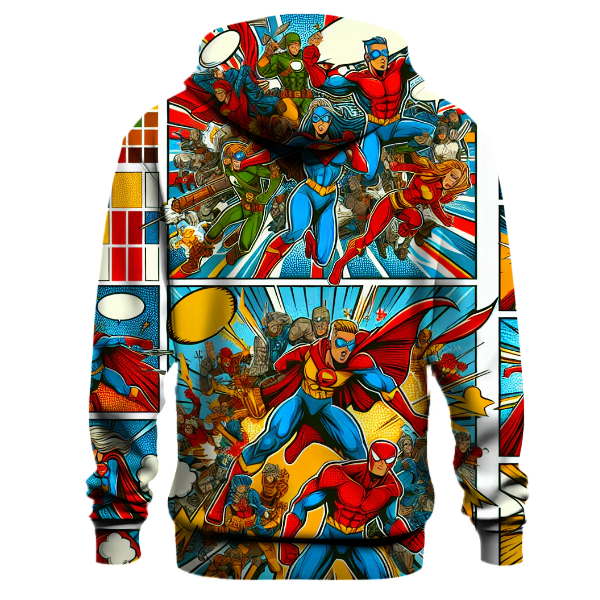 Retro Comic Book Fun Hoodie