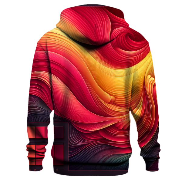 Crimson Wave Blend Hoodie