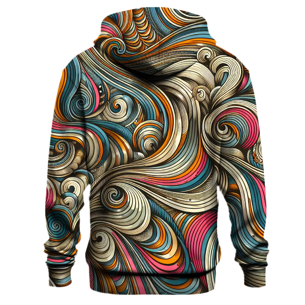 Psychadelic Wave Patterns Hoodie