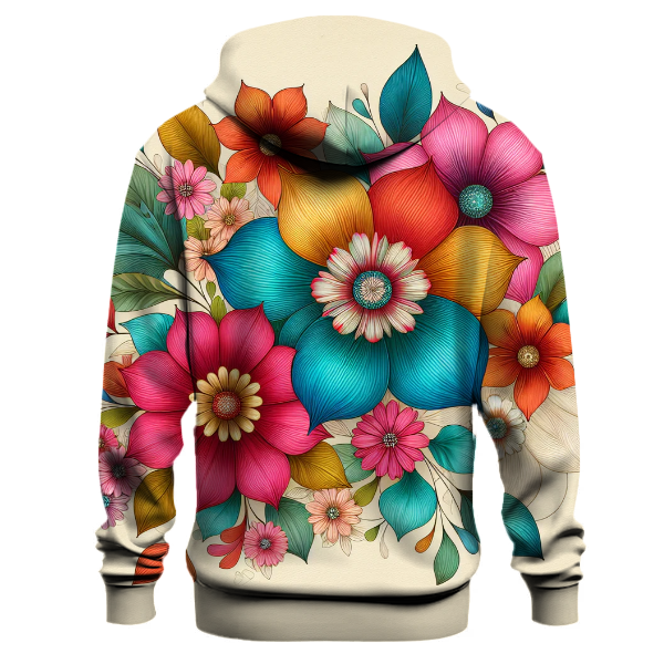 Peaceful Floral Grove Hoodie