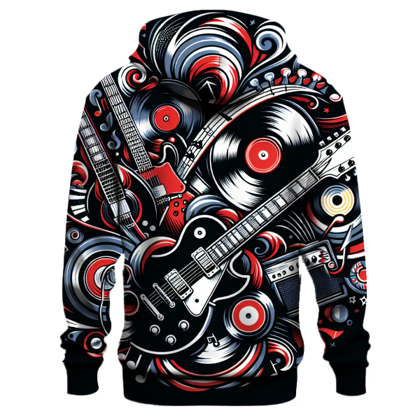 Retro Rock and Roll Vibes Hoodie