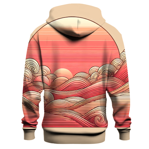 Vintage Sunset Wave Hoodie