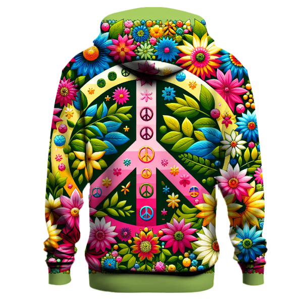 Peace and Love Blossoms Hoodie