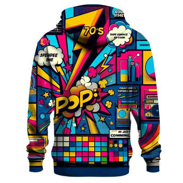 Classic 70s Pop Art Hoodie