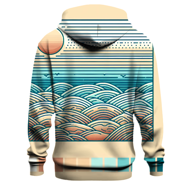 Sandy Beach Wave Hoodie