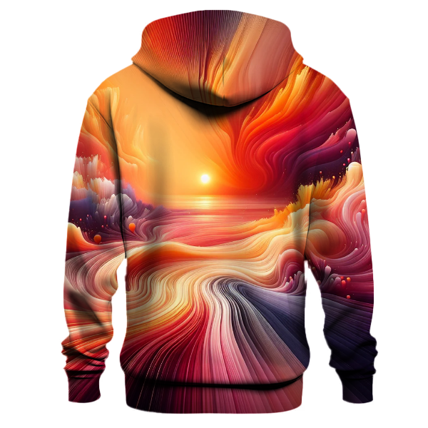 Fiery Sunset Blush Hoodie