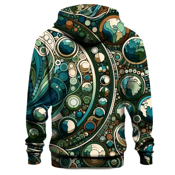 Peaceful Planet Motifs Hoodie