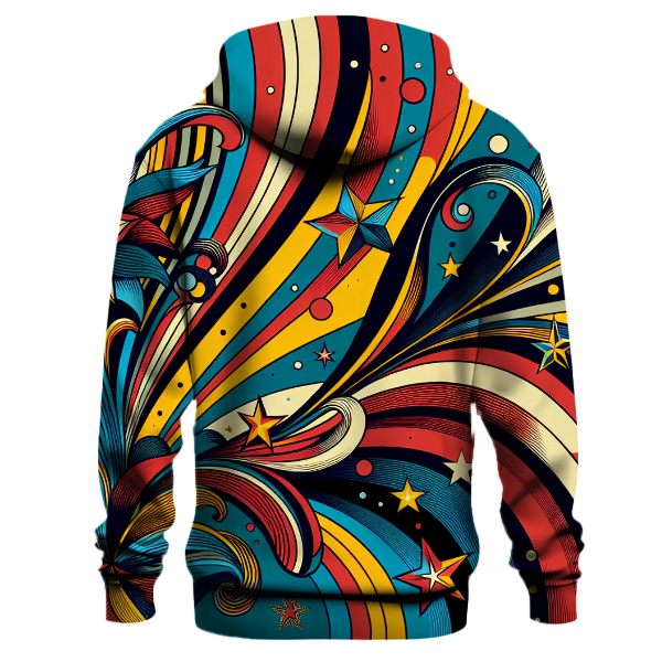 Bold Stripe and Star Hoodie