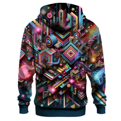 Retro Neon Fusion Hoodie