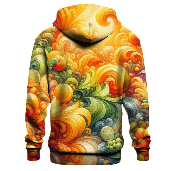 Charming Citrus Splash Hoodie