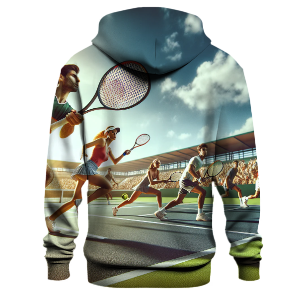 Classic Tennis Rivalry Hoodie