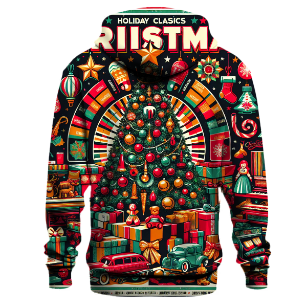 Retro Holiday Album Cover Hoodie