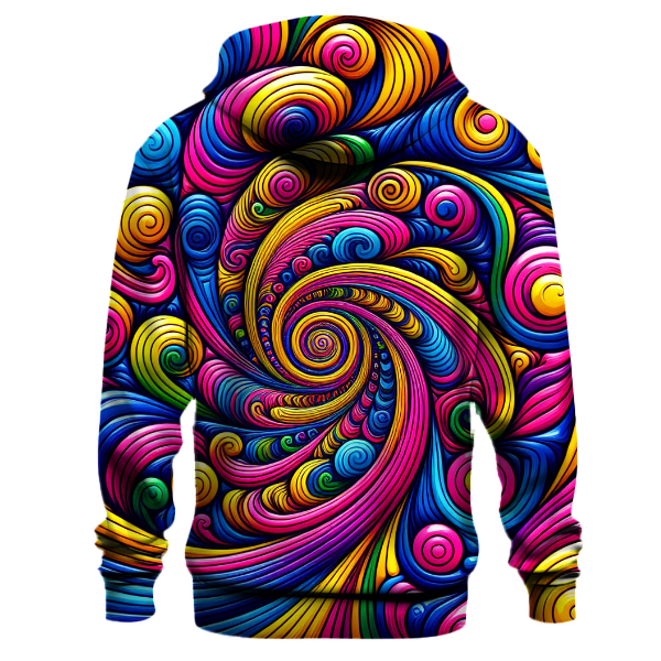 Funky Rainbow Spiral Hoodie
