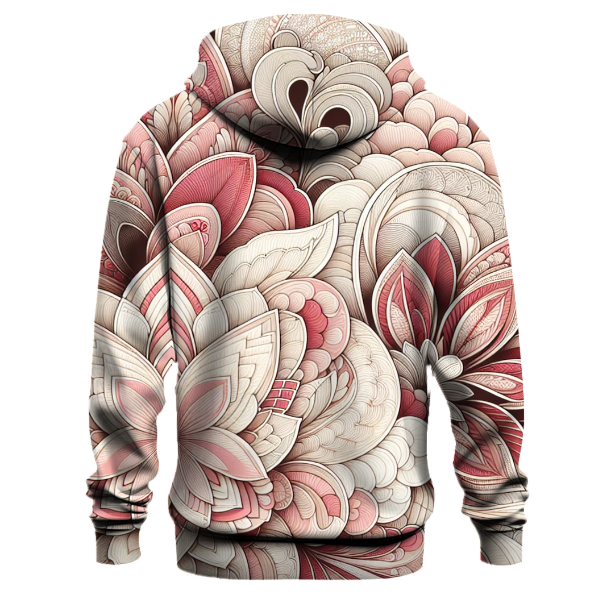 Rose Petal Harmony Tie-Dye Hoodie
