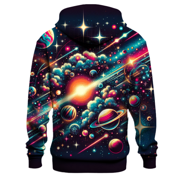 Retro Cosmic Odyssey Hoodie