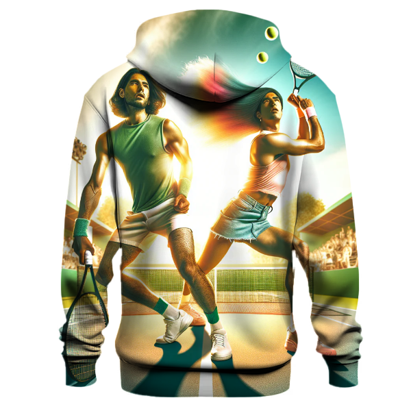 Tennis Serve and Rally Hoodie