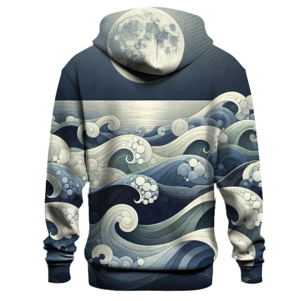 Moonlit Tide Reflection Hoodie