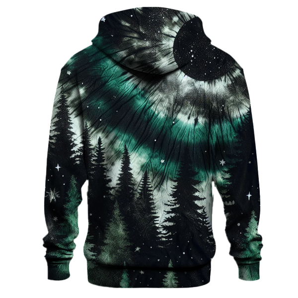 Midnight Forest Tie-Dye Design Hoodie