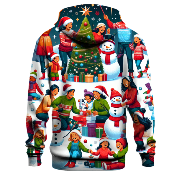 Joyous Holiday Scenes Hoodie