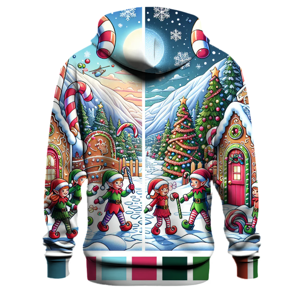 North Pole Candy Cane Land Hoodie