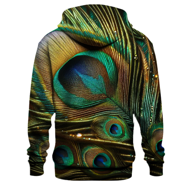 Elegant Peacock Plume Hoodie