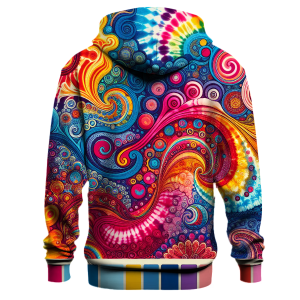Retro Tie-Dye Burst Hoodie