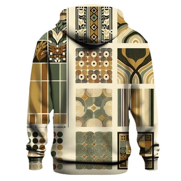 Retro Block Prints Hoodie