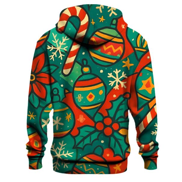 Retro Christmas Patterns Hoodie