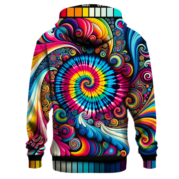 Funky Tie-Dye 80s Hoodie