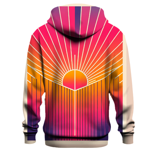 Neon Sunrise Gradient Hoodie