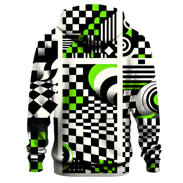 Funky Checkerboard Groove Hoodie
