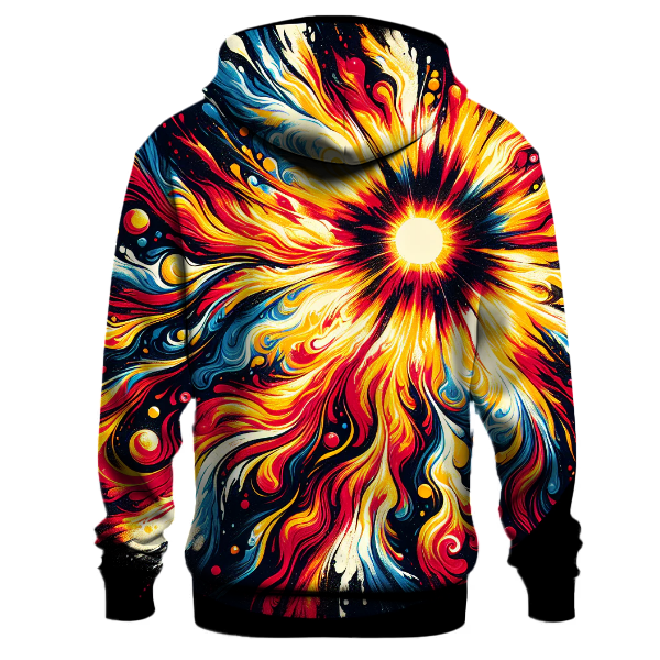 Solar Flare Tie-dye Design Hoodie