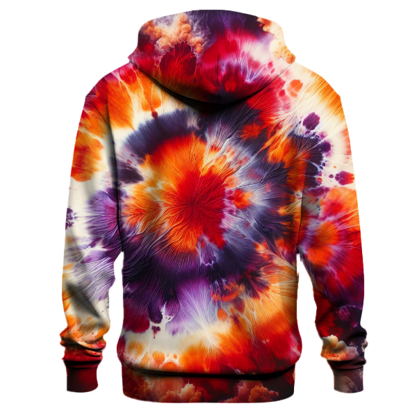 Flaming Sunset Tie-dye Hoodie