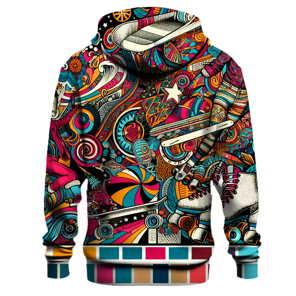 Retro Roller Skates Delight Hoodie