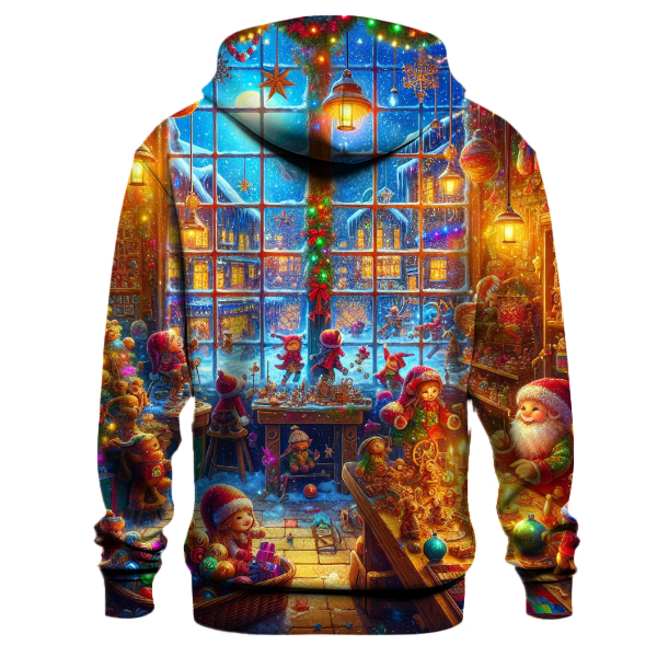 Festive Elf Workshop Fun Hoodie