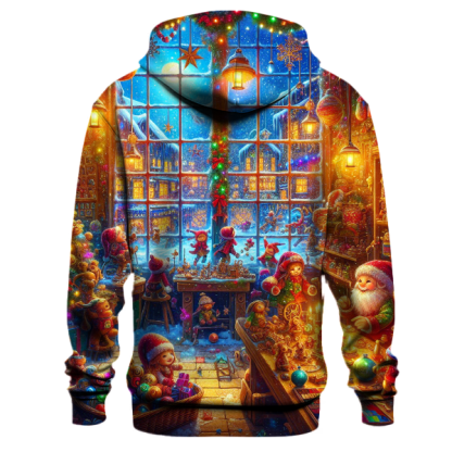 Festive Elf Workshop Fun Hoodie