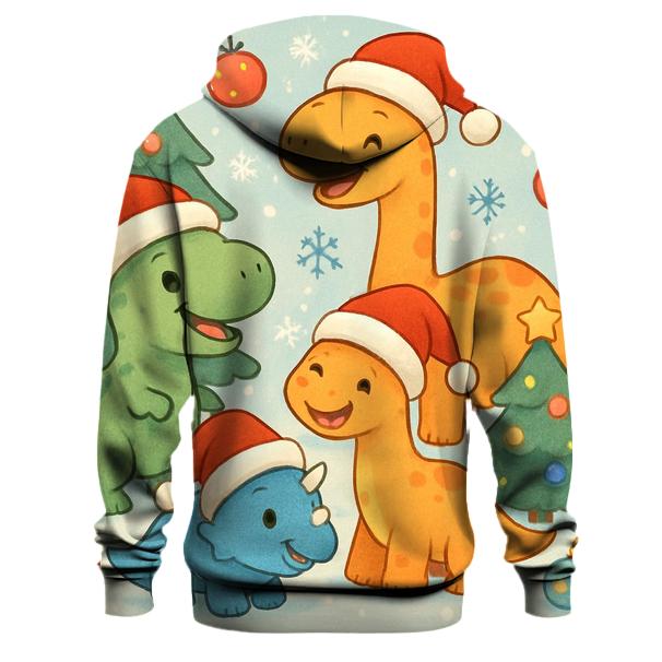 Festive Holiday Dinosaur Hoodie