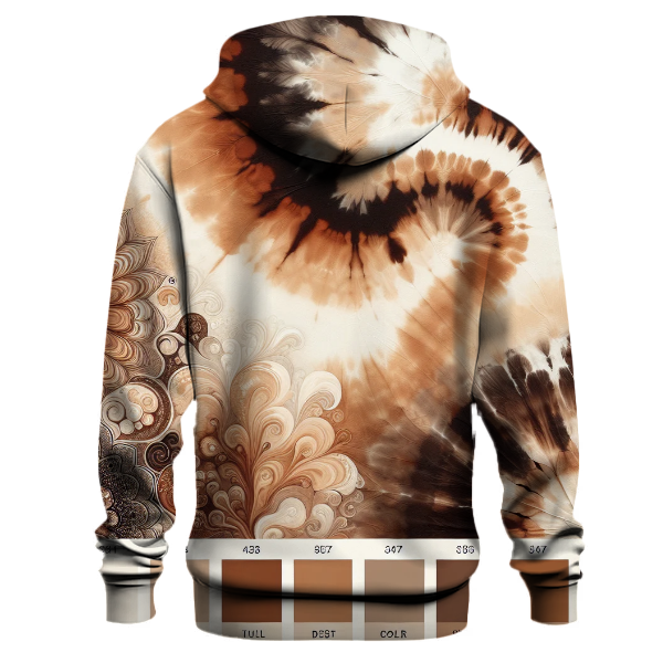 Mocha Swirl Tie-dye Hoodie