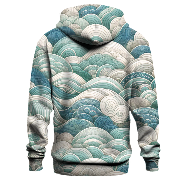Serenity Wave Tie-dye Design Hoodie