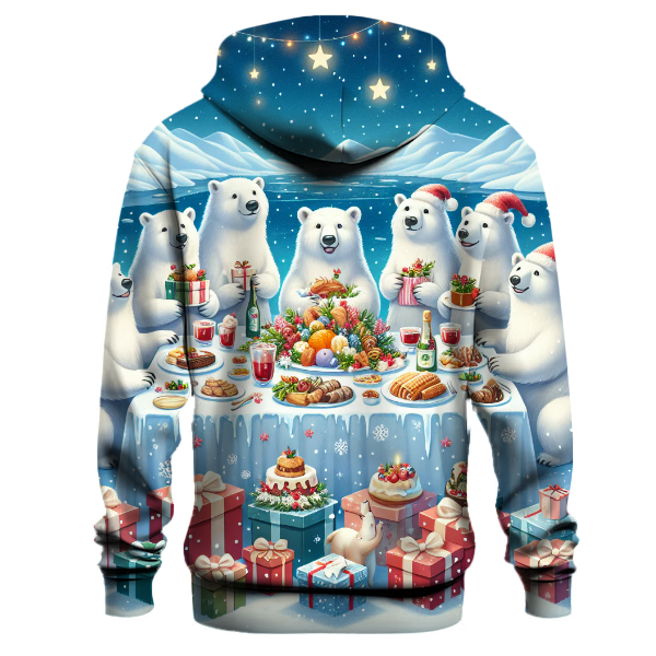 Polar Bear's Christmas Feast Hoodie