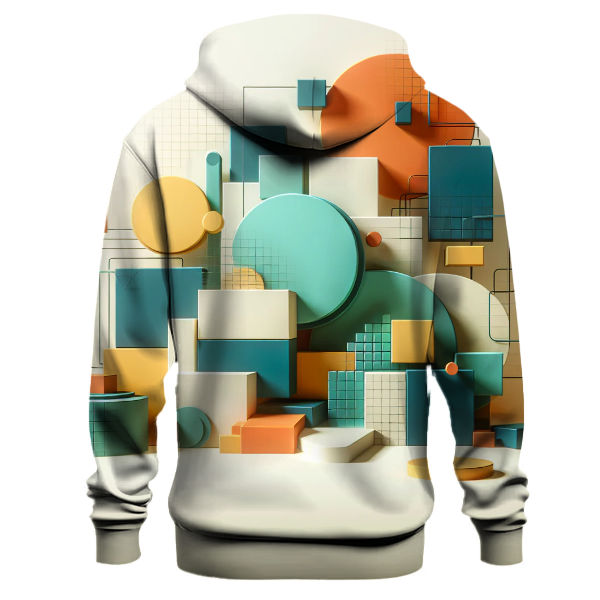 Funky Retro Geometric Patterns Hoodie