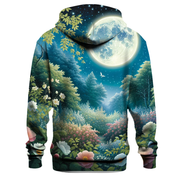 Elegant Moonlit Garden Hoodie
