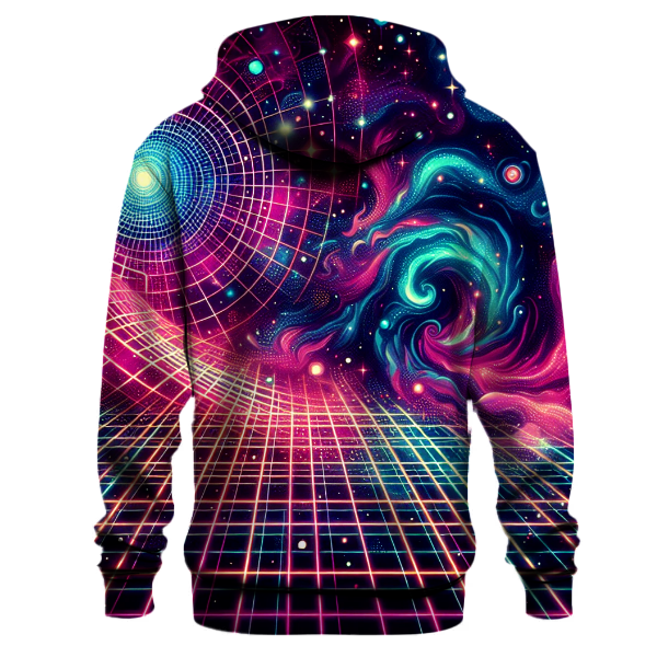 Futuristic Grid Escape Hoodie