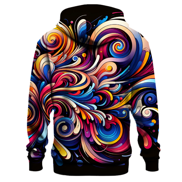 Energetic Abstract Art Hoodie