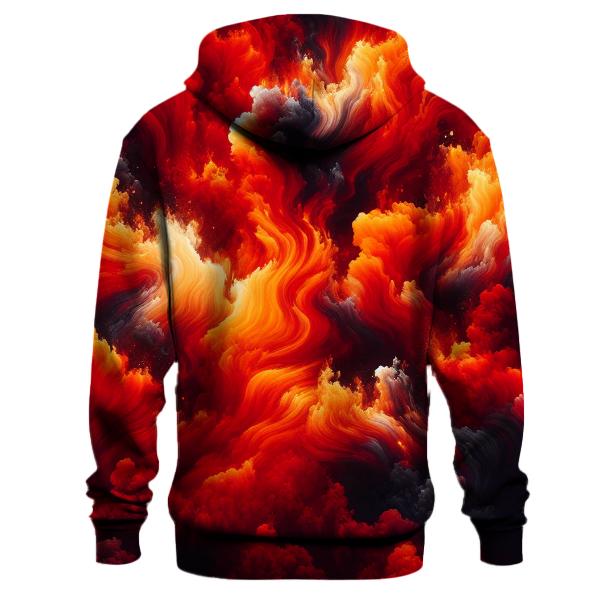 Crimson Ember Blaze Hoodie