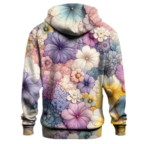 Floral Cascade Tie-Dye Hoodie