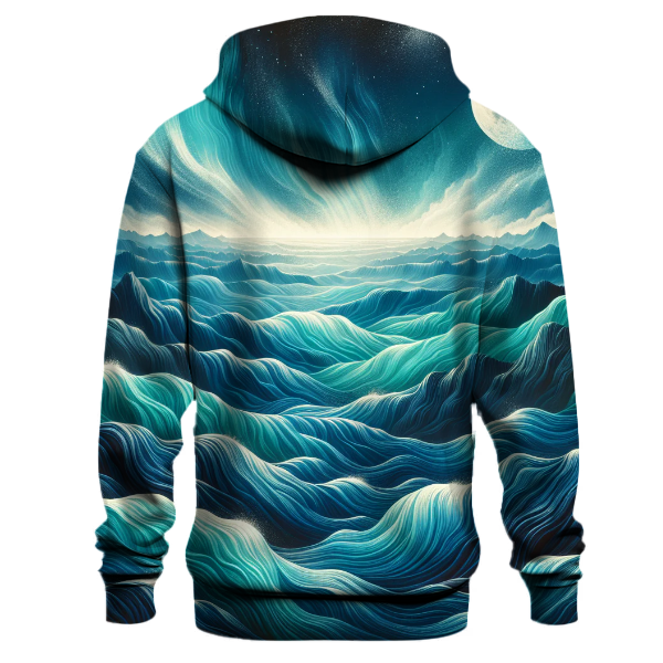 Midnight Waves Tie-dye Design Hoodie